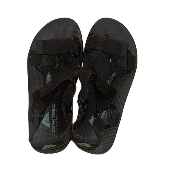 Ozark Trail Black Outdoor Sandals Size 8 - Picture 1 of 5